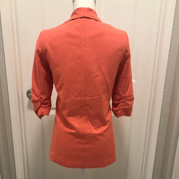 Bar III Orange Open Blazer.  Size Small - Picture 3 of 8